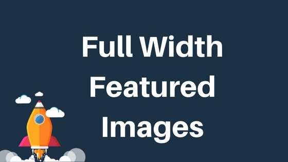 Full width featured image and post meta