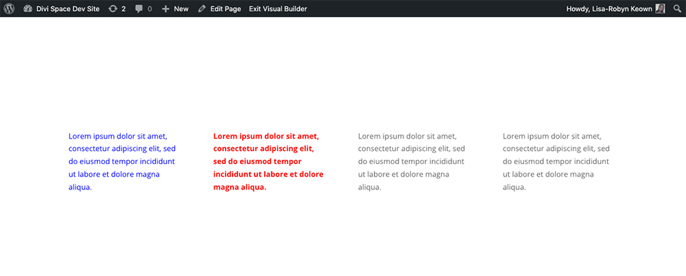 Styling Divi text modules with CSS