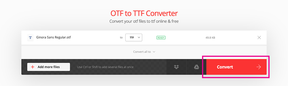 Convertio Convert Font